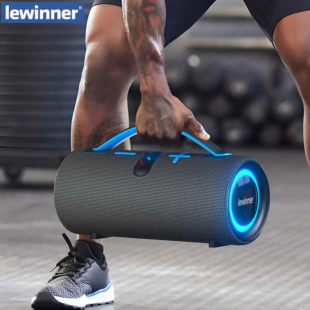 Mother'S Day Sale Lewinner Portable Bluetooth Wireless Speaker Bathroom Waterproof 30W*2 Dual Speakers IPX7 Waterproof Portable Bass Stereo Audio RGB Lights TWS Pairing for Home Outdoor Party Beach Gift Ideas Tiktokshopspringglowup