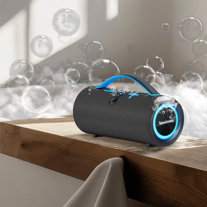 Mother'S Day Sale Lewinner Portable Bluetooth Wireless Speaker Bathroom Waterproof 30W*2 Dual Speakers IPX7 Waterproof Portable Bass Stereo Audio RGB Lights TWS Pairing for Home Outdoor Party Beach Gift Ideas Tiktokshopspringglowup