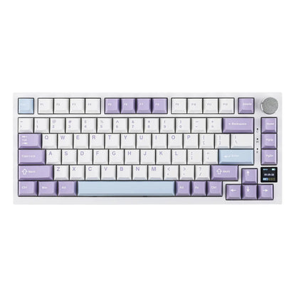 Ajazz AK820 Pro 75% Compact Mechanical Keyboard with TFT Screen and Wireless/Wired Connectivity Hot-Swappable Tri-Mode USB-C/BT 5.0/2.4Ghz Gaming South-Facing RGB Backlit Gaming Accessories Keyboards for Gaming Creamy Keyboard Tiktokshopstockup