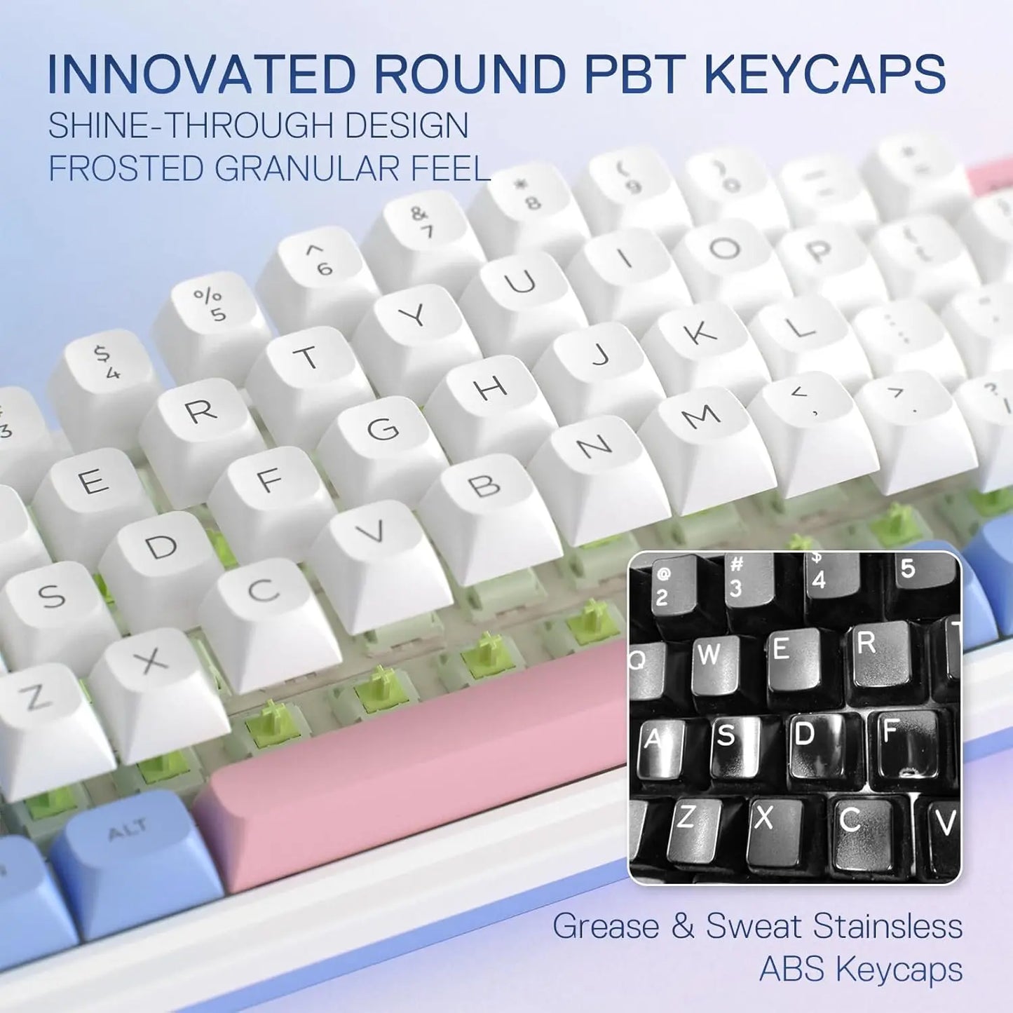 Redragon K709 PRO 65% Wireless Gasket RGB Gaming Keyboard, 68 Keys Hot-Swap Compact Mechanical Keyboard W/Free-Mod Socket, 5-Layer Noise Dampening & round PBT Keycaps, Quiet Custom Linear Switch